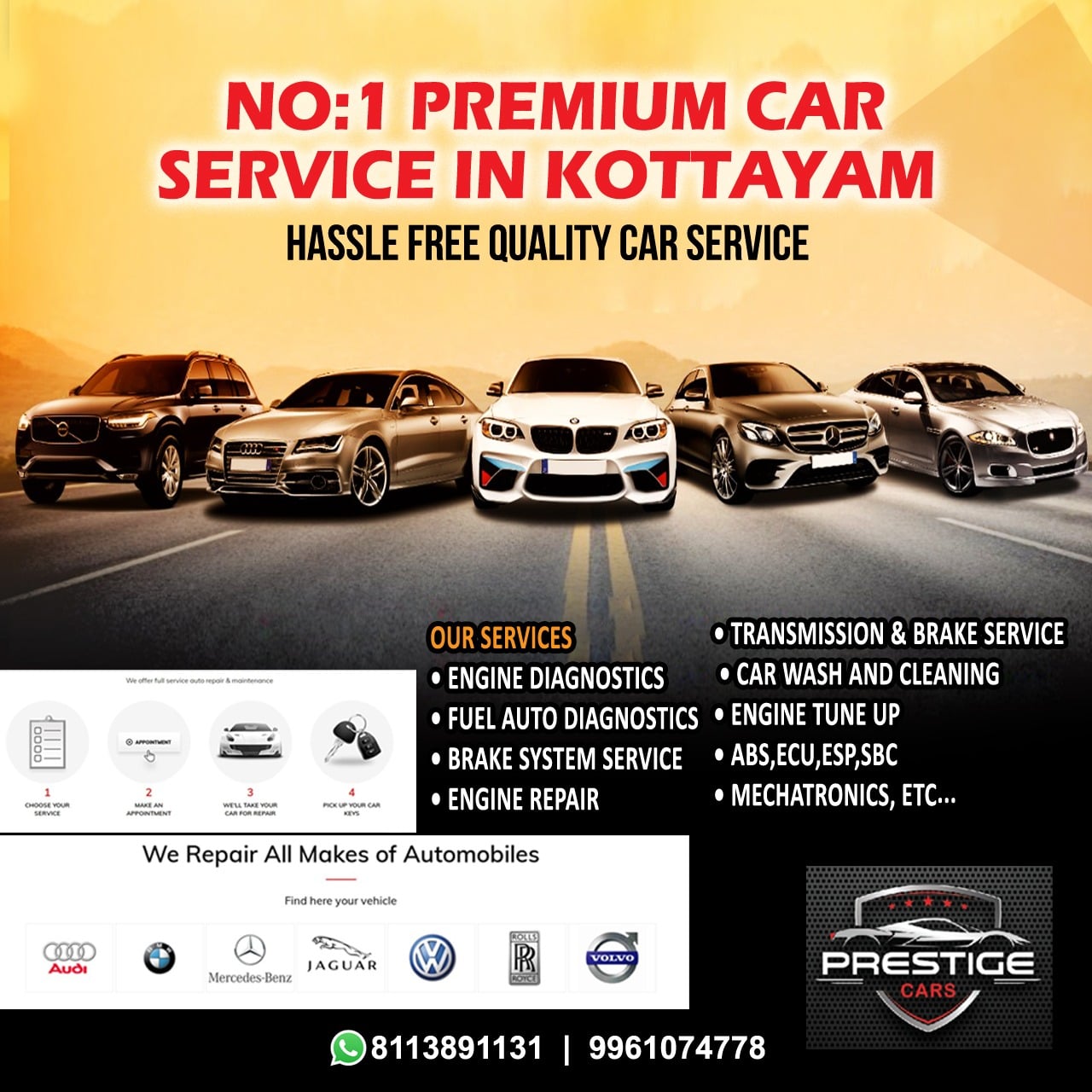 Prestige Premium Cars Service in Kottayam