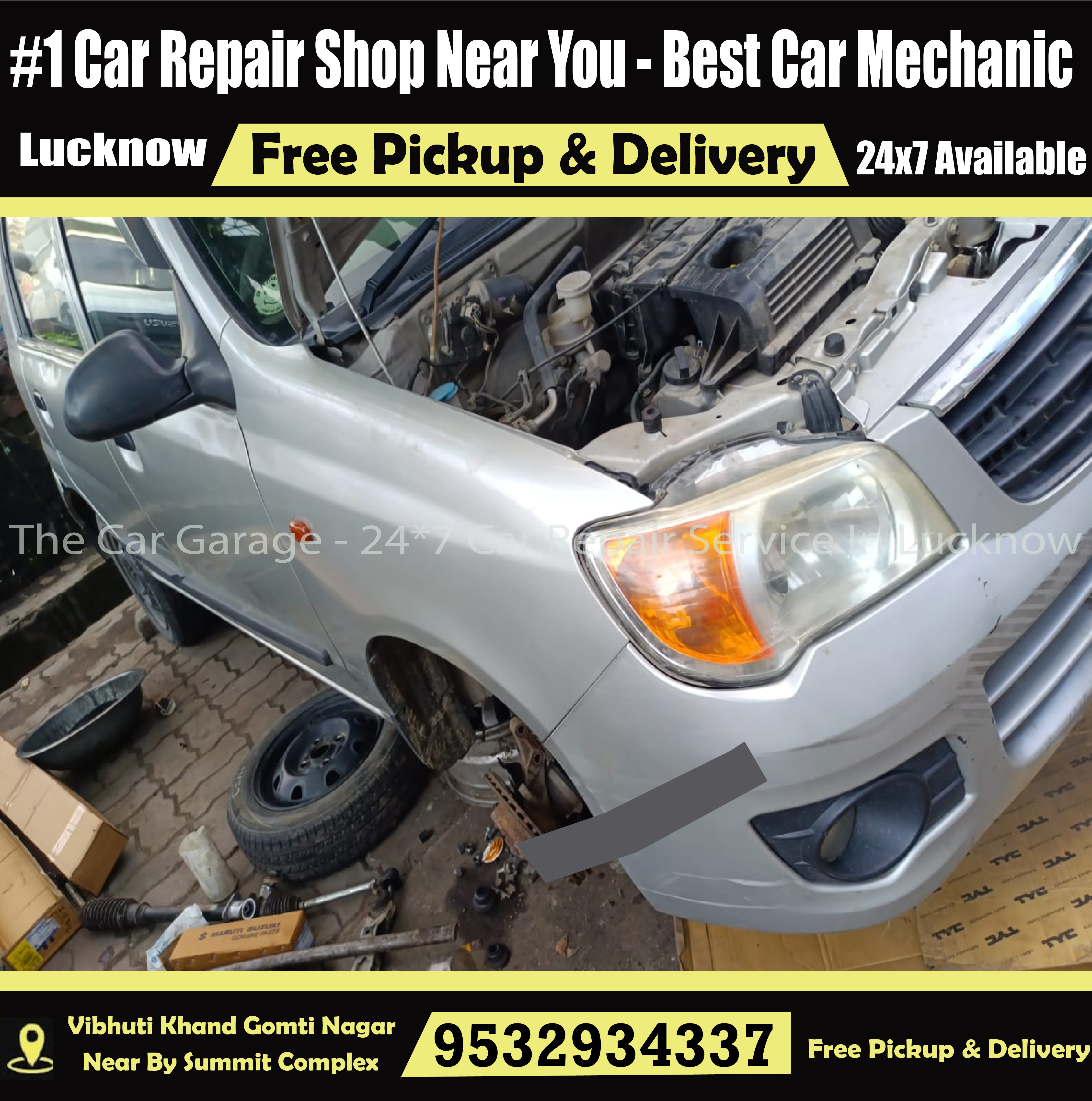 The Car Garage 24 7 Car Repair Service In Luckno in Lucknow