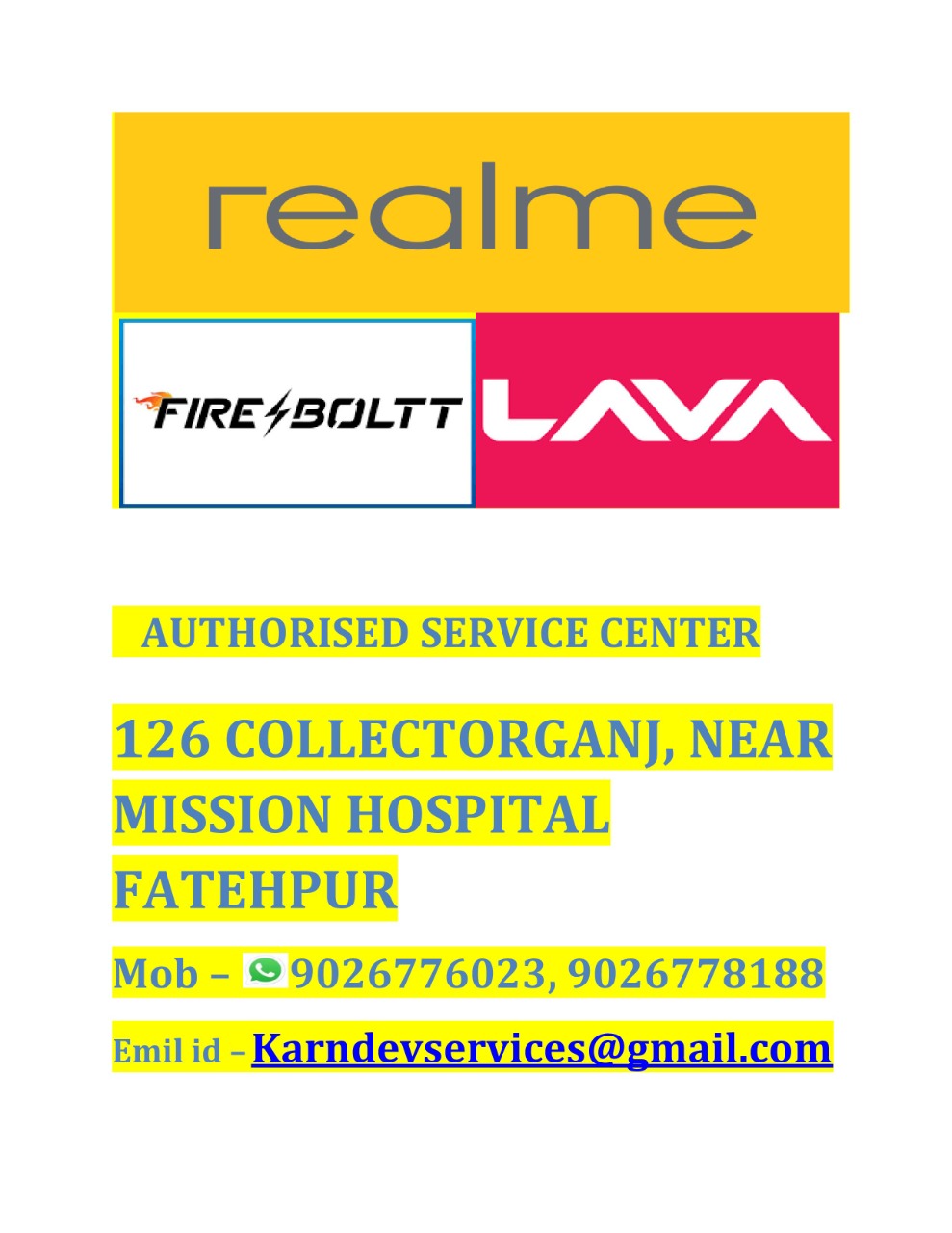 realms service center in Agra