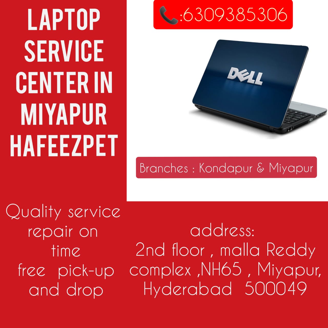 Dell Laptop Service Center In Hyderabad